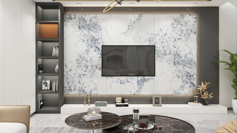 1200mm WPC White Marble  Solid Panel