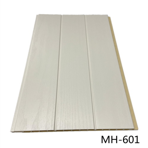Pure White Wood Grain Interior WPC Dado WPC Fluted Wall Panel