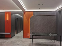 Amazing!Senior gray + orange high-end residential real, modern